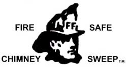 Graphic of  Fire Safe Logo man with firemans hat